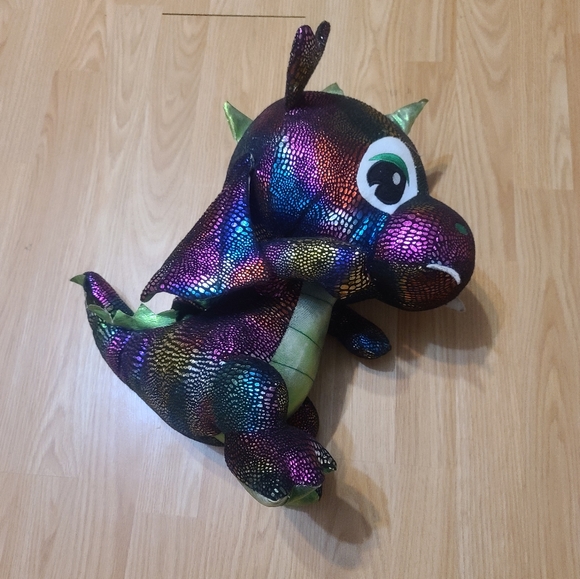 Colorful Dragon Unicorn plushy stuffed animal - Picture 2 of 5